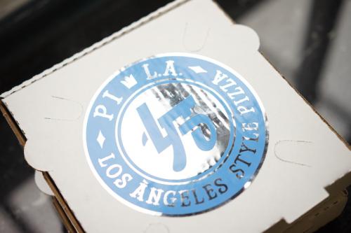 The Pi L.A. pizza box